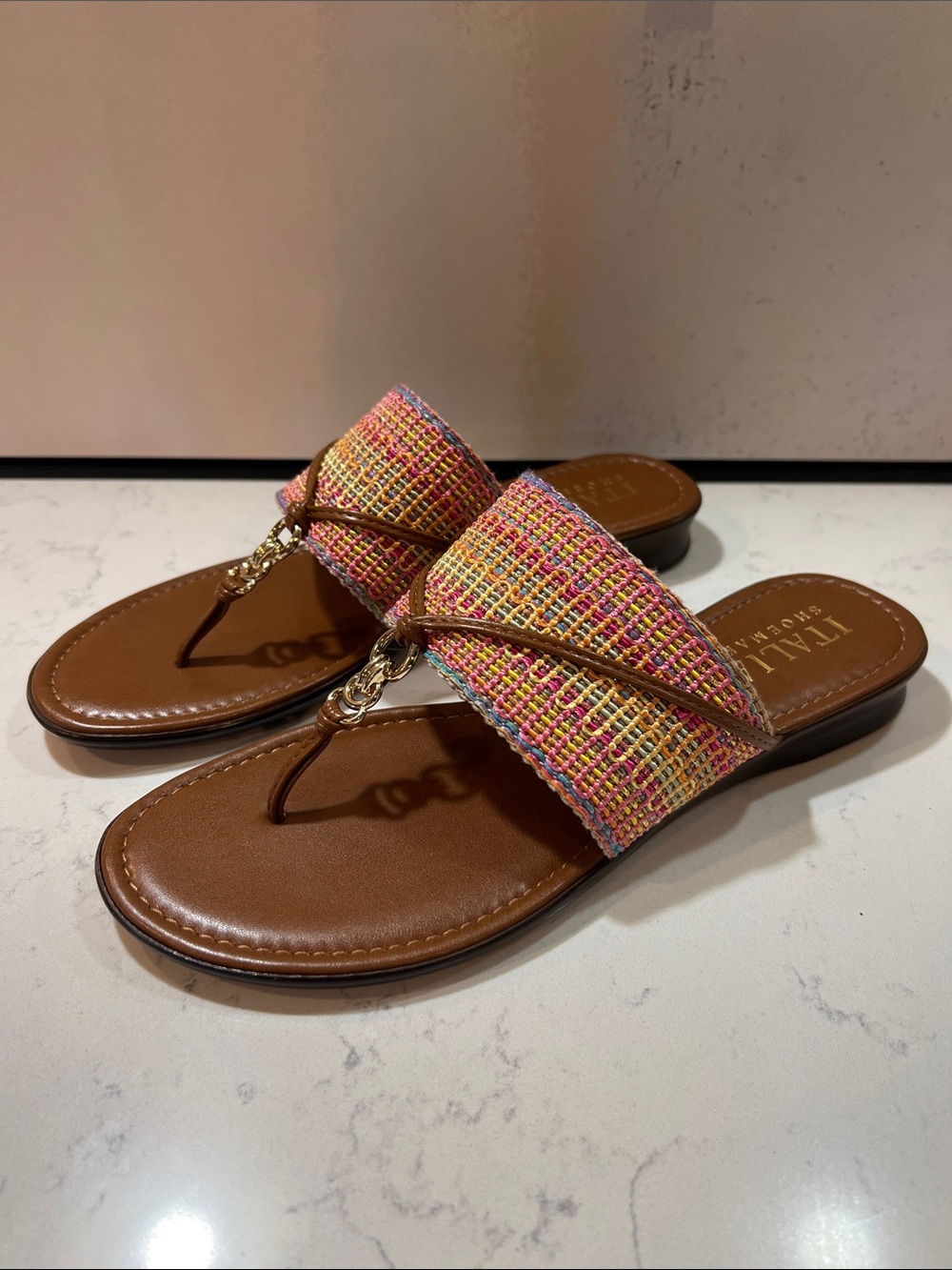 Italian Shoemakers Multicolored Camy Sandal Size 8 - Picture 6 of 16